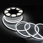 2835 неоновая полоса освещения ЕС 220 В водонепроницаемая лента уличное освещение 120 светодиодовм Гибкий неоновый шнур светильник белыйтеплый белый лента Диодная трубка