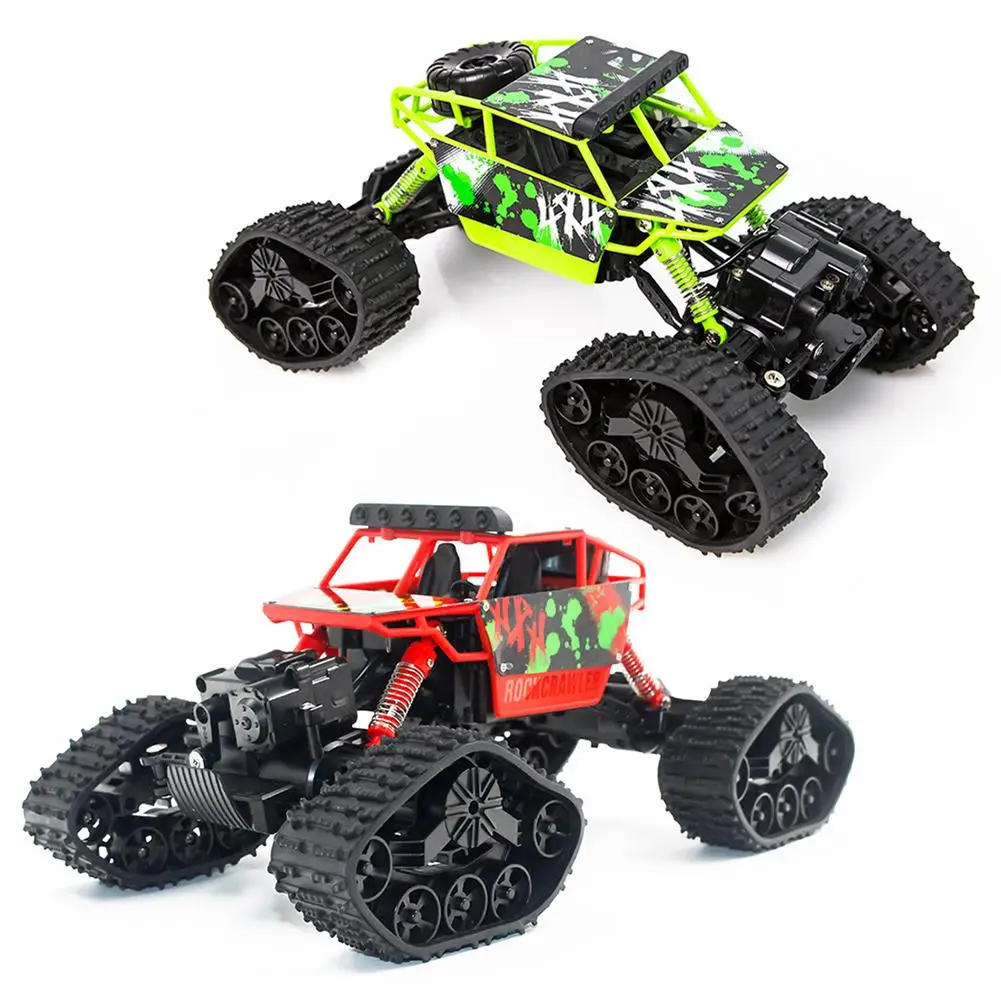 1/18 2WD высокая скорость RC внедорожный альпинистский гусеничный автомобиль Снежная дорожка Рок Гусеничный каток автомобиль Детский робот RC автомобиль игрушки для подарков