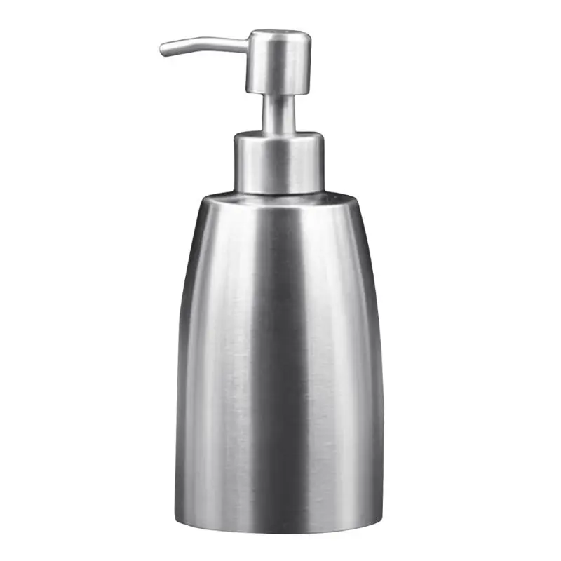 400 мл Нержавеющая сталь бутылка с помпой для мыла дозатор Ванная комната геля и