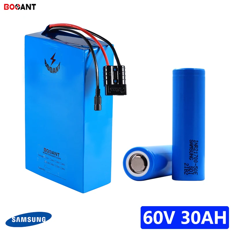 Литиевая батарея 60 в для SAMSUNG 50E электровелосипеда 30 ач с зарядным устройством 5 А