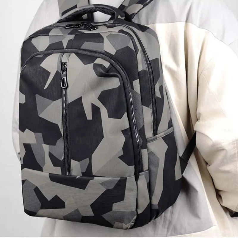 

Camouflage Backpacks School Bag Teen Street Back Pack Men Large Capacity Bagpack Waterproof Backbag Business Laptop Bag Damping