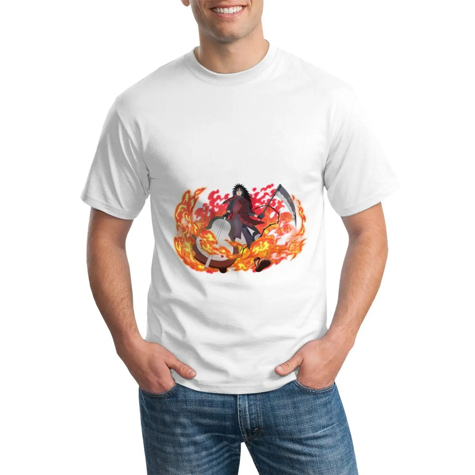 

DIY T-shirt custom Naruto T-shirt 100% cotton Absorb sweat T-shirt breathable