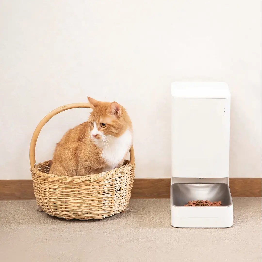 Xiaomi Xiaowan Mijia APP Remote Control 1.8kg Capacity Automatic Pets Cats Dogs Feeder Food Shortage Reminder Moistureproof | Электроника
