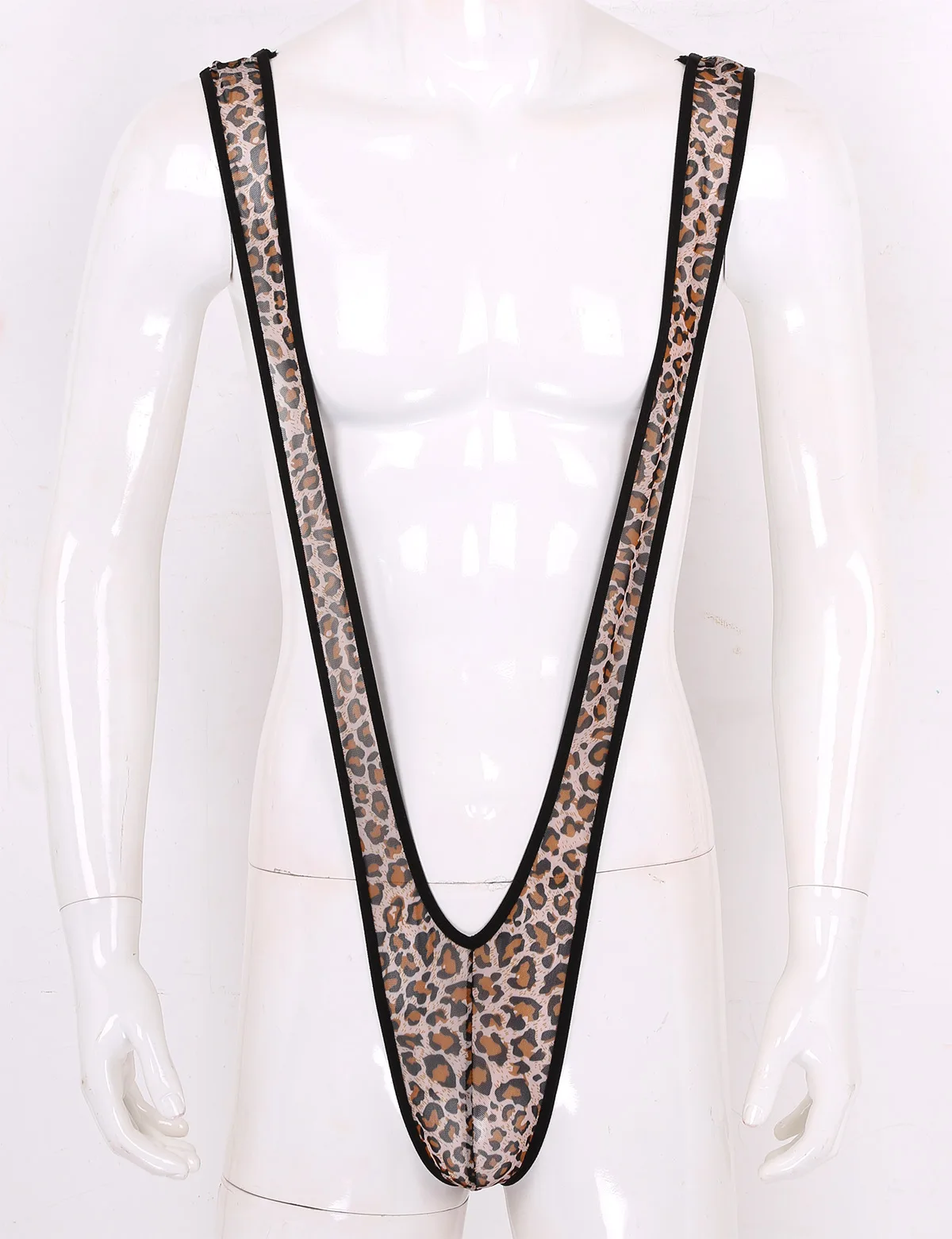 Цельный купальник мужские Манкини стринги эластичный V-образный открытый