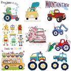 Мультяшные автомобильные переводные наклейки для одежды, самодельные виниловые термопереводные печатные наклейки для глажки на куртке, одежде, Роботе в виде совы