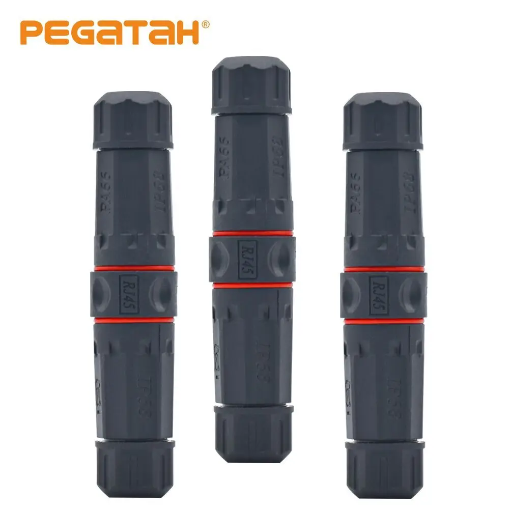 Новый водонепроницаемый RJ45 Ethernet сетевой кабель разъем провода расширение