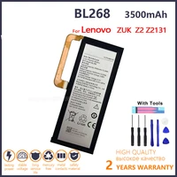 100 original 3500mah bl268 new battery for lenovo zuk z2 zukz2 z2131 smart phone batteries with gifts toolstracking number