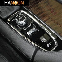 car center console armrest gear stall brakehand frame decoration sticker trim for volvo xc90 s90 v90 2016 18 interior decals