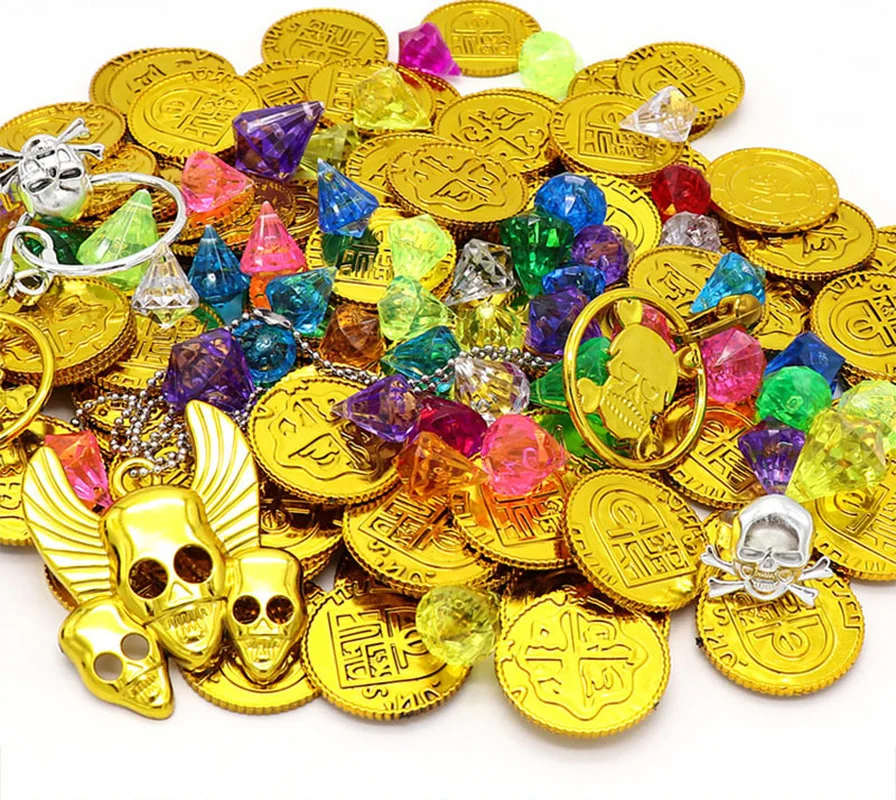 Горячие дети драгоценные камни игрушки Кристалл Алмаз сокровище пиратов Охота