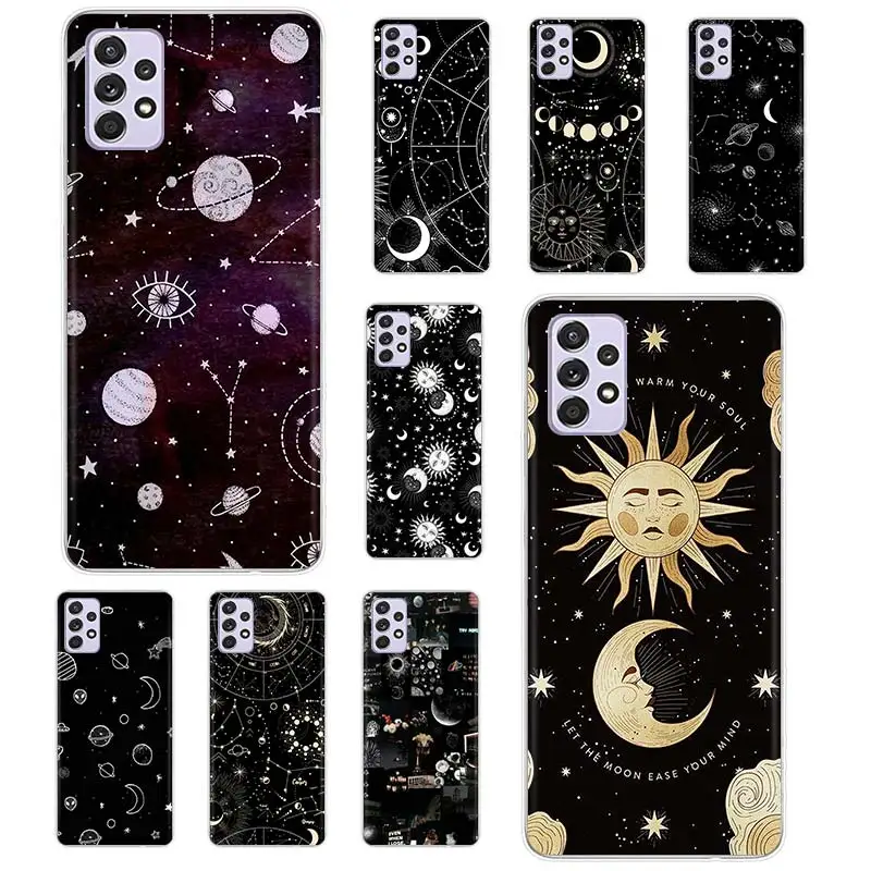 

Starry Night Space Sky Phone Case Funda For Samsung Galaxy A51 A71 A02S A91 A81 A50 A70 A30 A40 A10S A20E A90 A80 Cover Coque