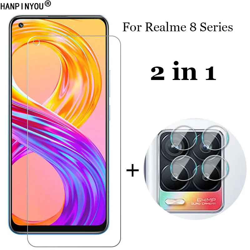 

Защитная пленка для объектива камеры Realme 8 4G / 5G / Pro + прозрачное закаленное стекло для экрана