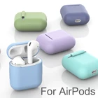 Силиконовый чехол, защитный чехол для Apple AirPods, ТПУ, Bluetooth наушники, мягкий силиконовый чехол для Air Pods 2, чехол s, аксессуары