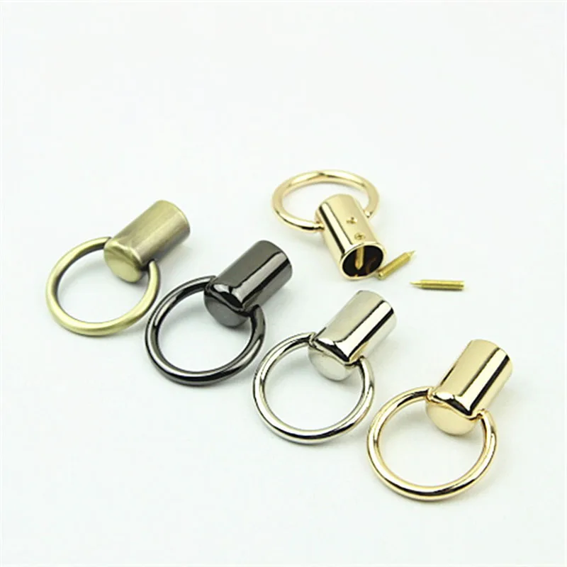 

20pcs 12X46mm O Ring Handbag Handle Cap Connector Hanger Hook Metal Bag Strap Stopper Cord Buckle DIY Hardware Accessories