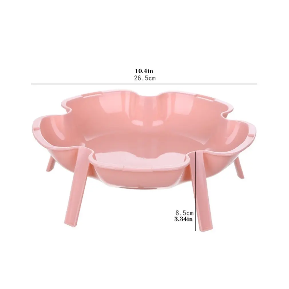 

1pcs Vegetable Fruit Meat Dishes Flower Shape Dish Stackable Dishes Hot Pot Dish Kitchen Fruit Meat Plates Kitchen Accessories