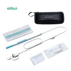 Камера-Эндоскоп, 5,5 мм, внешний диаметр 6 светодиодов, 2 м, для Android, USB Type C, гибкий жесткий кабель, камера для осмотра труб