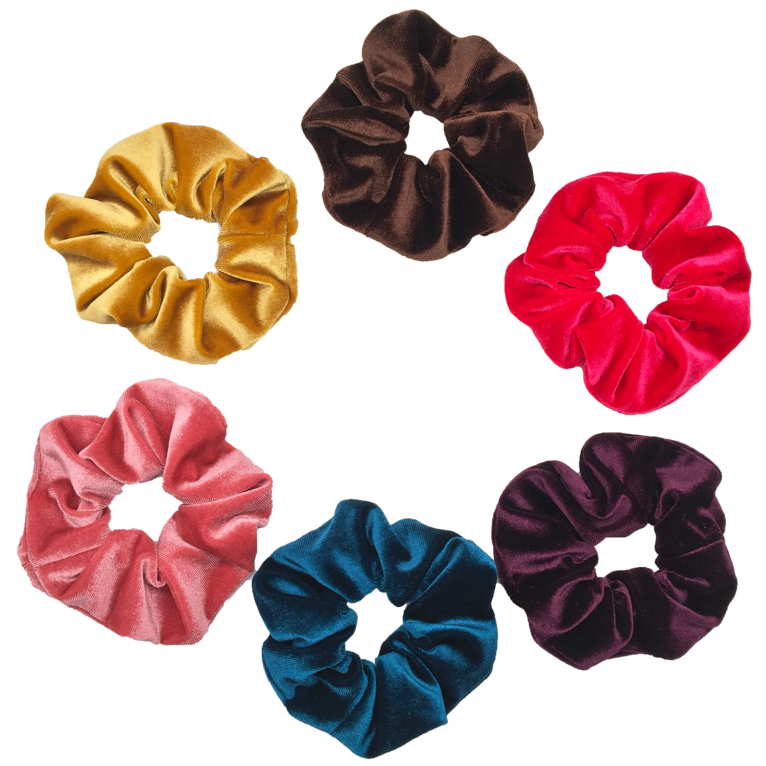 Бархатные полосатые тканевые резинки Scrunchies аксессуары для волос женщин