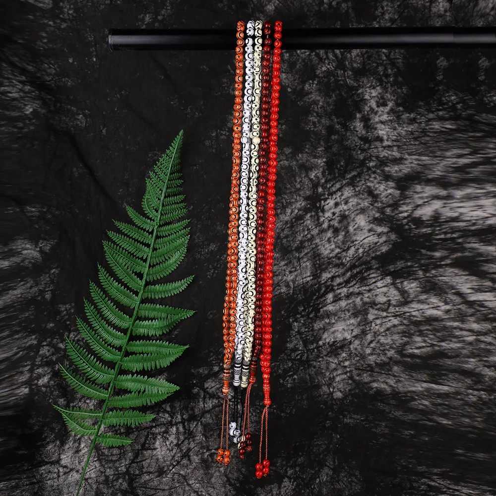 Исламский мусульманский многоцветный с резьбой в виде звезды и луна шаблон Tassel