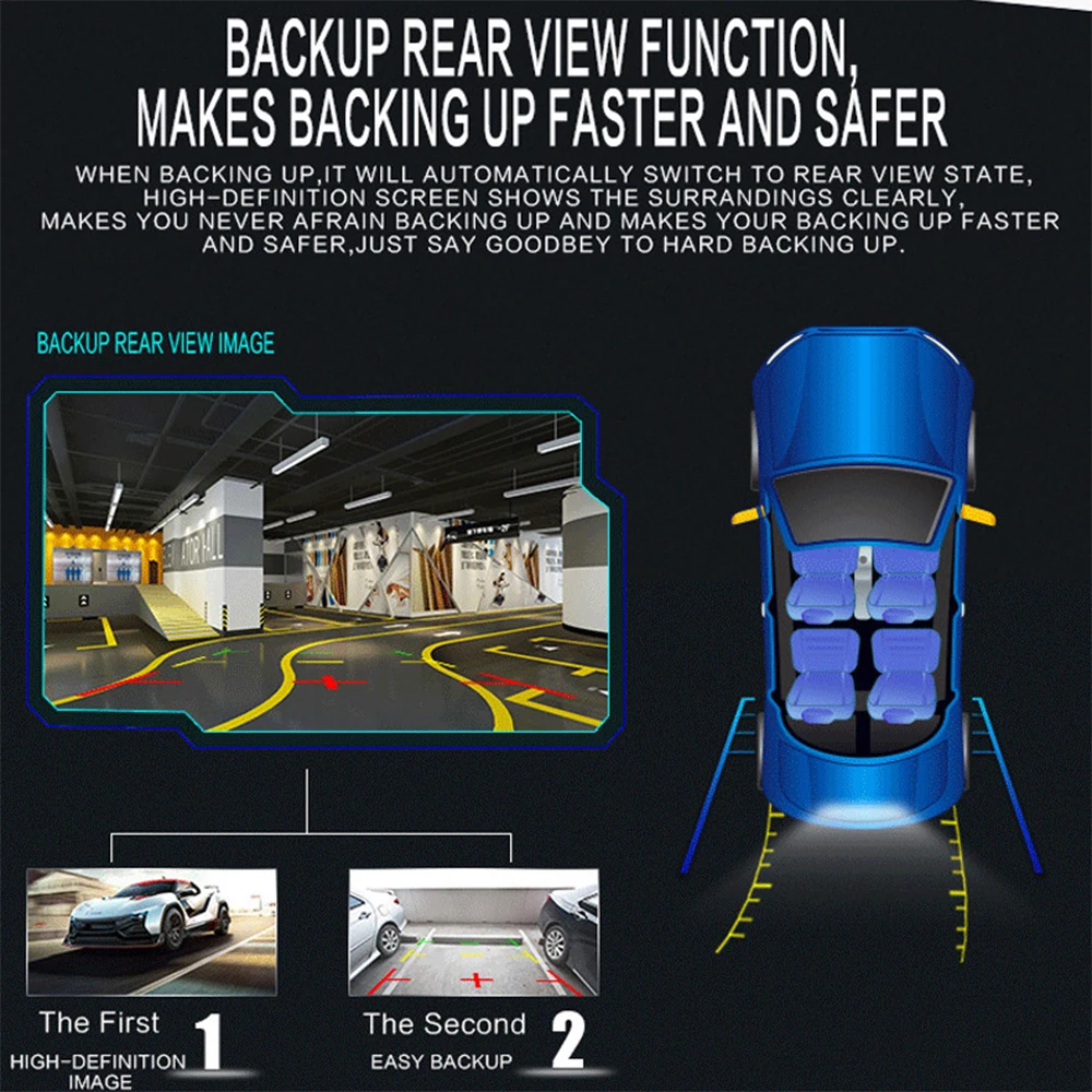 7-дюймовый автомобильный MP5-плеер с Bluetooth HD 1080P беспроводная гарнитура Реверсивный
