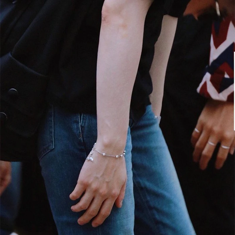 Браслет из нержавеющей стали Kpop мужской не вызывающий аллергию SUGA 2020 хвост