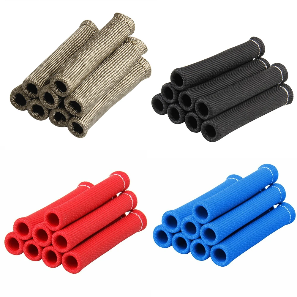Detalle de las botas protectoras para cables de bujía