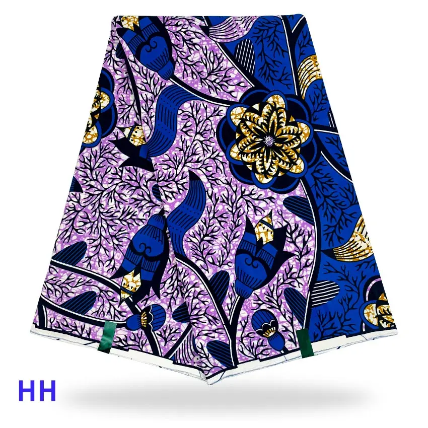 

High Density African Prints Fabric Ankara High Quality wax Pange Veritable for Sewing 6 Yards S210719
