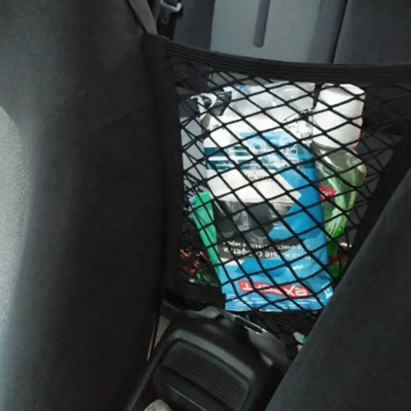 2/3 Layer Car Mesh Organizer Seat Rear Elastic Net Back Bag Pet Cargo Cloth Universal Multifunction Pocket Storage | Автомобили и