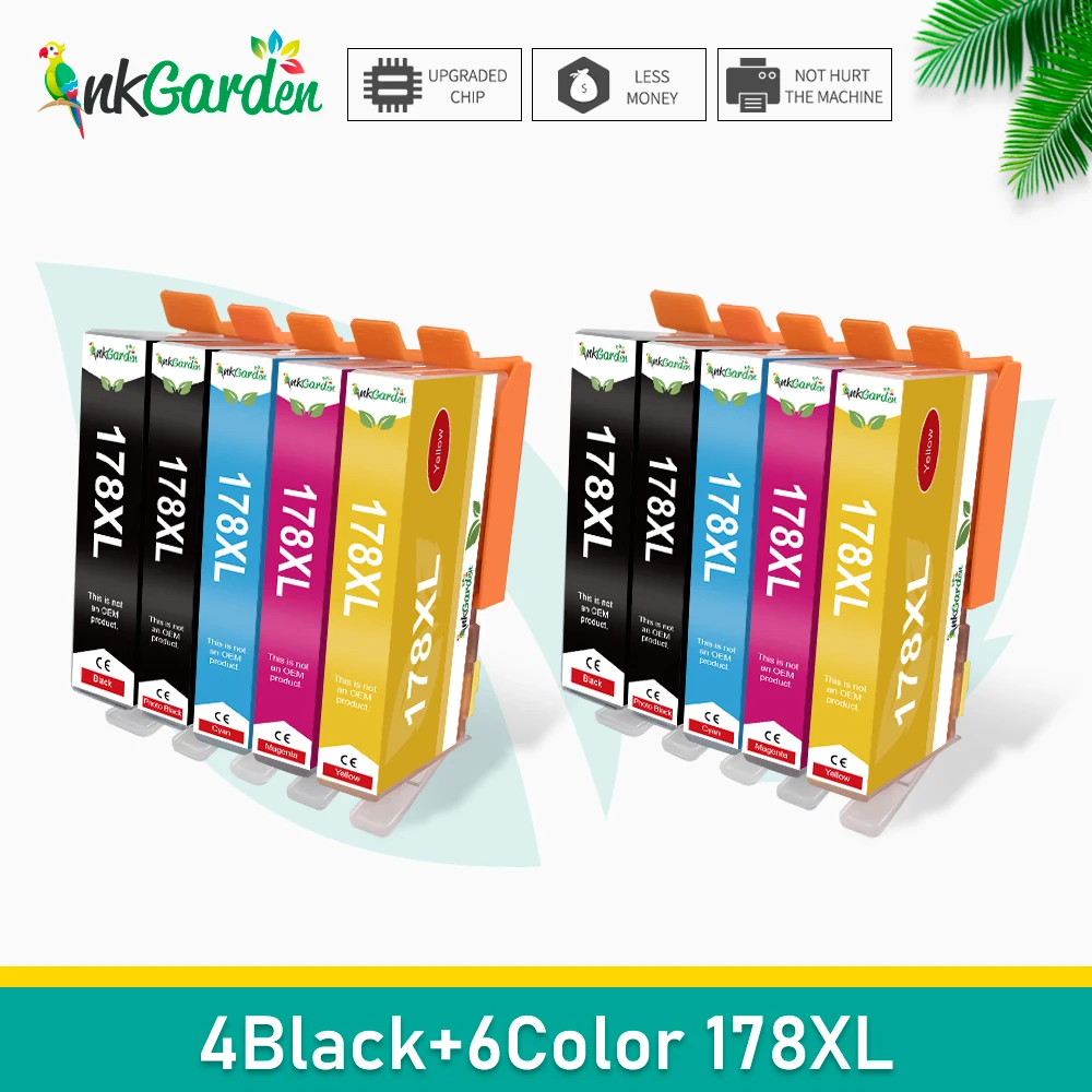Compatible Ink Cartridge For HP 178 HP 178 XL Ink Cartridge For Canon Photosmart 7510 C311a B8550 B8553 C5324 C5370 Printer