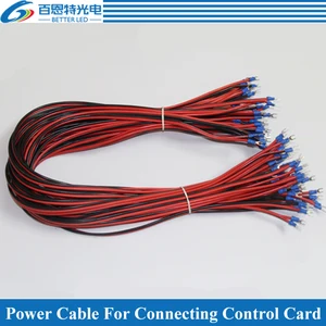 Кабель питания из чистой меди длиной 50 см 10 шт.лотшнур питанияпровод питания для светодиодного дисплея, аксессуары для светодиодного экрана