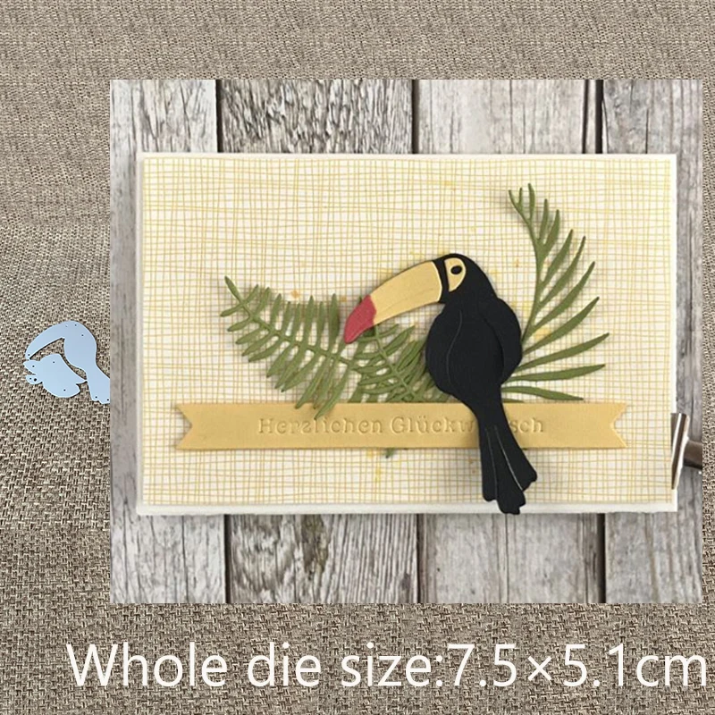 

New Design Craft Metal Cutting Die die cuts Toucan bird decoration scrapbook Album Paper Card Craft Embossing die cuts
