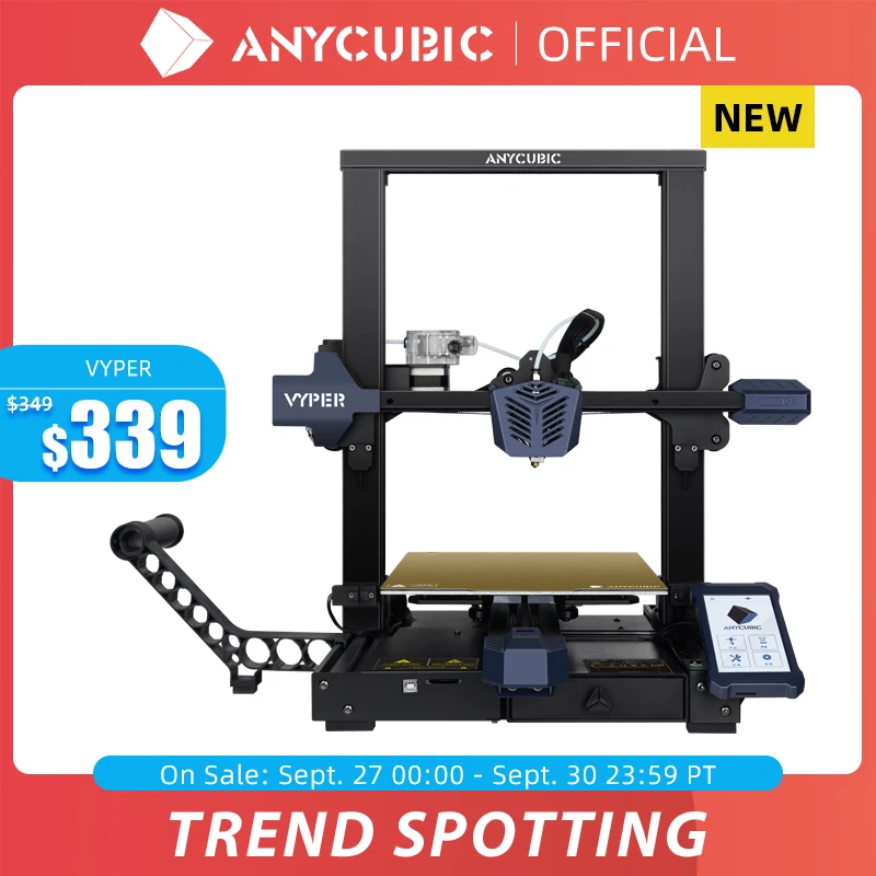 ANYCUBIC новейший FDM 3D принтер Vyper автовыравнивание с 245*245*260 мм размер печати