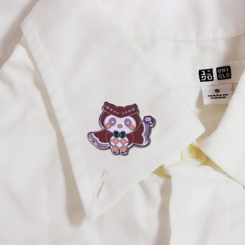 Эмалированная заколка-поклонник для игр