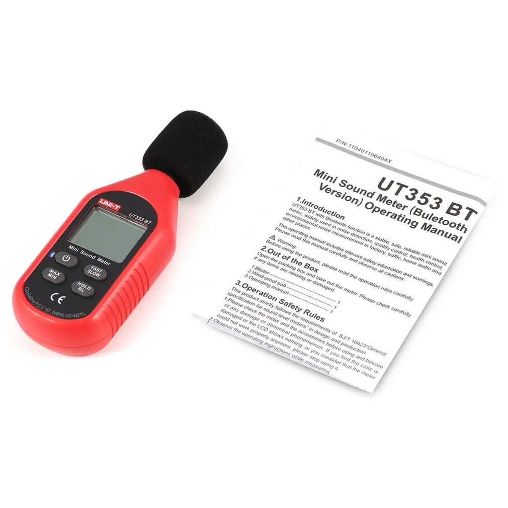 

Bluetooth Digital LCD Mini Sound Level Meter Noise Audio Volume Detector Decibel Monitoring Tester 30-130dB