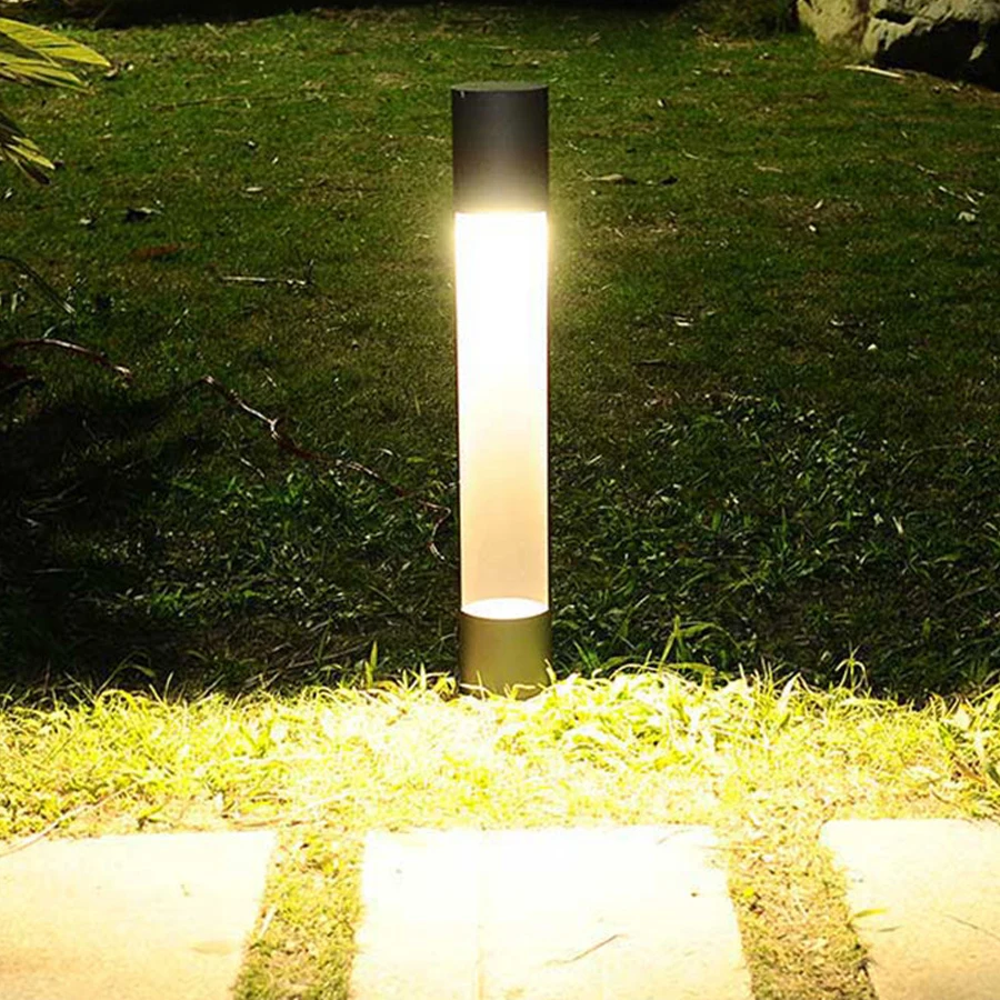 

10W Outdoor Aluminum LED Lawn Light Courtyard Hotel Grassland Road Column Lights Villa Garden Landscape Community Pillar Light