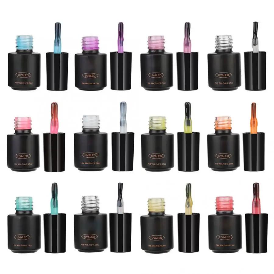 12 бутылка для геля лак ногтей ROSALIND светящийся стойкий УФ гель инструменты