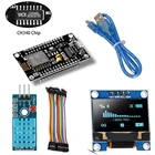 WiFi ESP8266 стартовый комплект для IoT NodeMCU беспроводной I2C OLED дисплей DHT11 датчик температуры и влажности для Arduino Wifi комплект датчиков