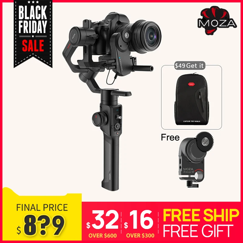 Moza Air 2 3 Axis Камера стабилизатор для беззеркальная камера DSLR Canon 5D2/3/4 Servo приборы