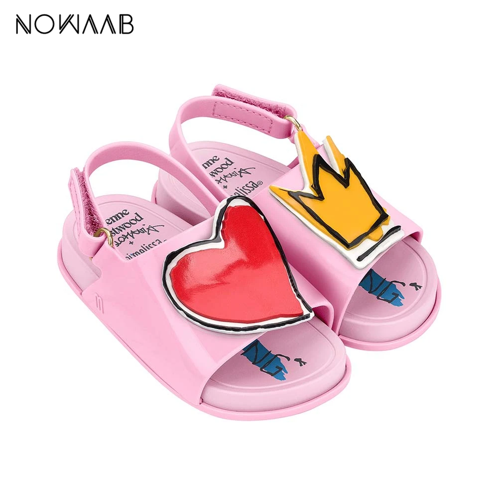 Мини Мелисса пляжные сандалии 2019 летняя одежда для мальчиков и девочек