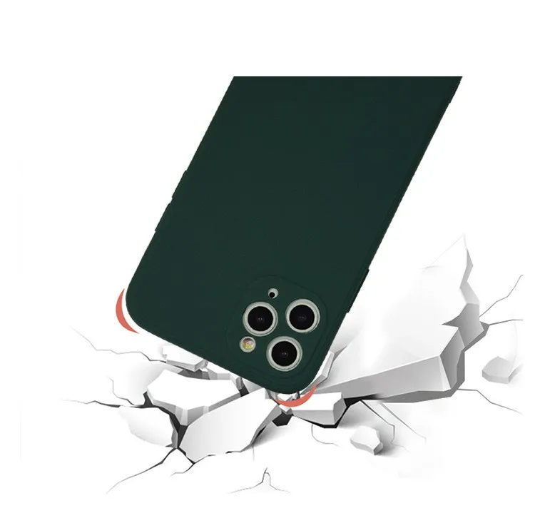 

10Pcs Magic Cube Straight Edge Phone Case For iPhone 12 Mini 11Pro Max X XR XS Max 7 8 6 Plus Phone Back Cover For SE 2020 Capa