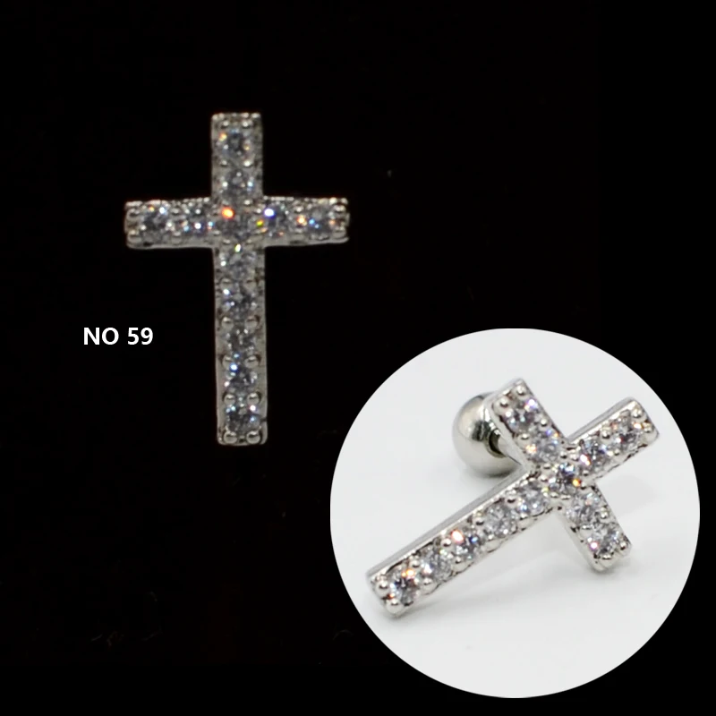 1 пара сережек для ушной хрящ из хирургической стали гипоаллергенные Сережки