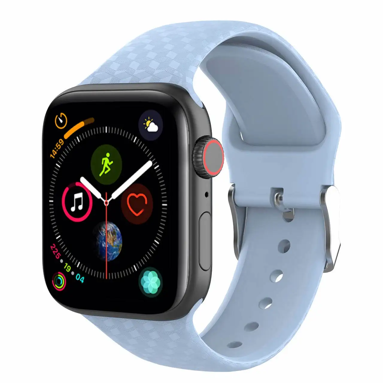 3D текстурный ремешок для Apple watch 5 ремешок 44 мм 40 мм iwatch 38 мм 42 мм спортивный силиконовый ремешок для часов Браслет Apple watch 4 3 2 1 44