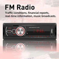 compatible 4 0 auto radio stereo audio car mp3 video fm radio player multi media support dc 12v fm aux input receiver tf usb