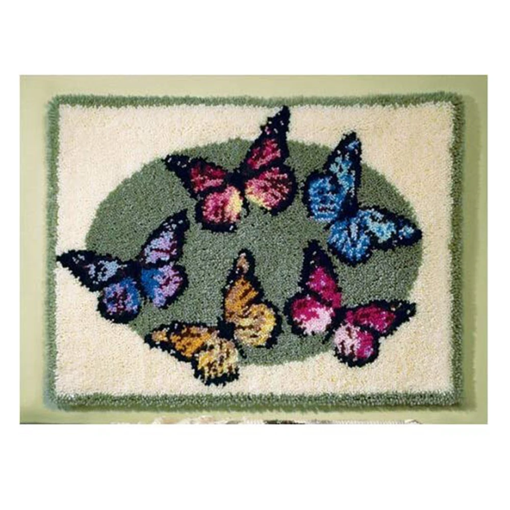 

carpet embroidery kit butterfly latch hook rug kits do it yourself needlework button package embroidery carpet latch hook rugs