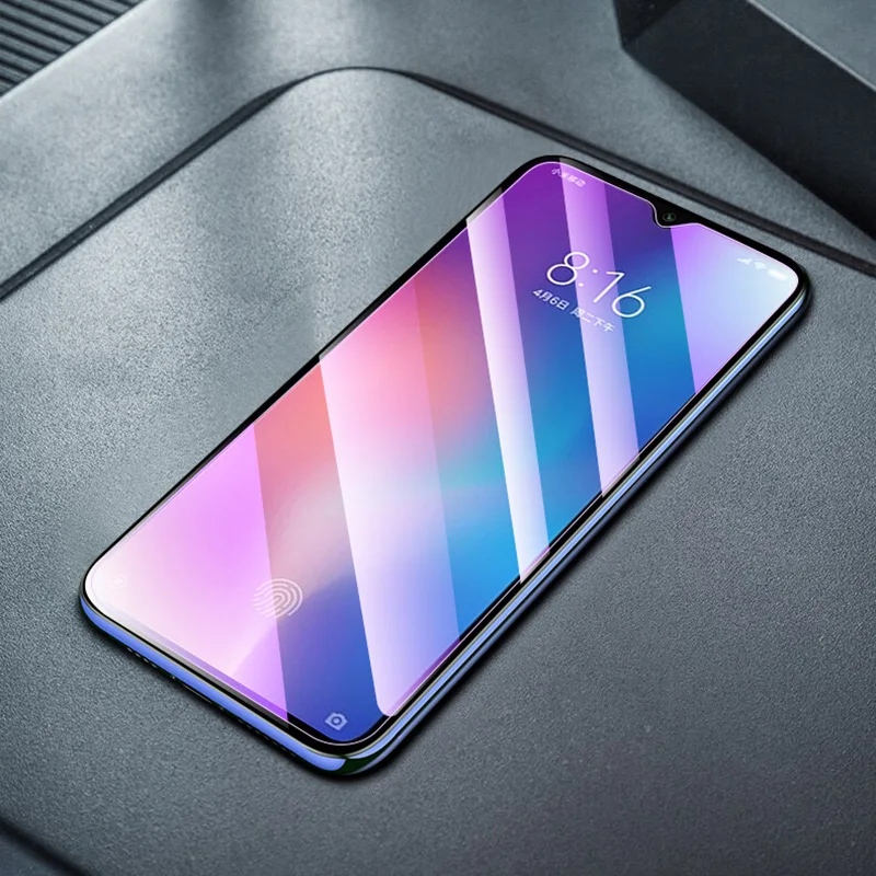 Защитное стекло для Xiaomi Redmi Note 7 8 9 Pro Max 9S 8T закаленное с защитой от синего