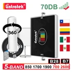 Lintratek 5 Диапазонный Усилитель сотового сигнала LTE B28 700 850 1700 1900 2600 B7 CDMA GSM 2G 3G 4G повторитель Omni антенна усилитель комплект