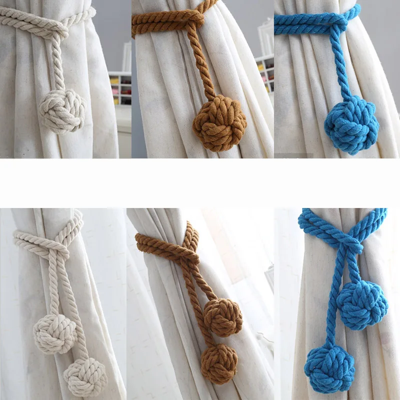 1 шт. веревка для занавески шнур занавес Tieback пряжка на застежке подвесной шар