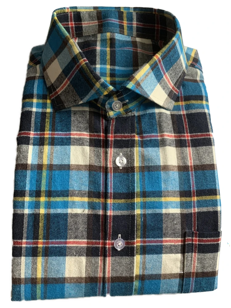 Custom Made Dress Shirt,tailor Made Spring Mens Plaid Flannel Shirts,tailored Shirt Fashion
