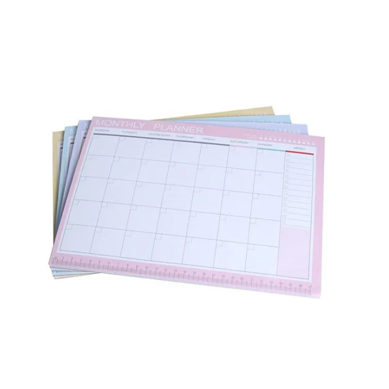 

2020 Newest Cute 54 Sheets A4 B6 Weekly Monthly Organizer Pad Memo Pads Note Daily To Do It Notepad Notebook School Stationery
