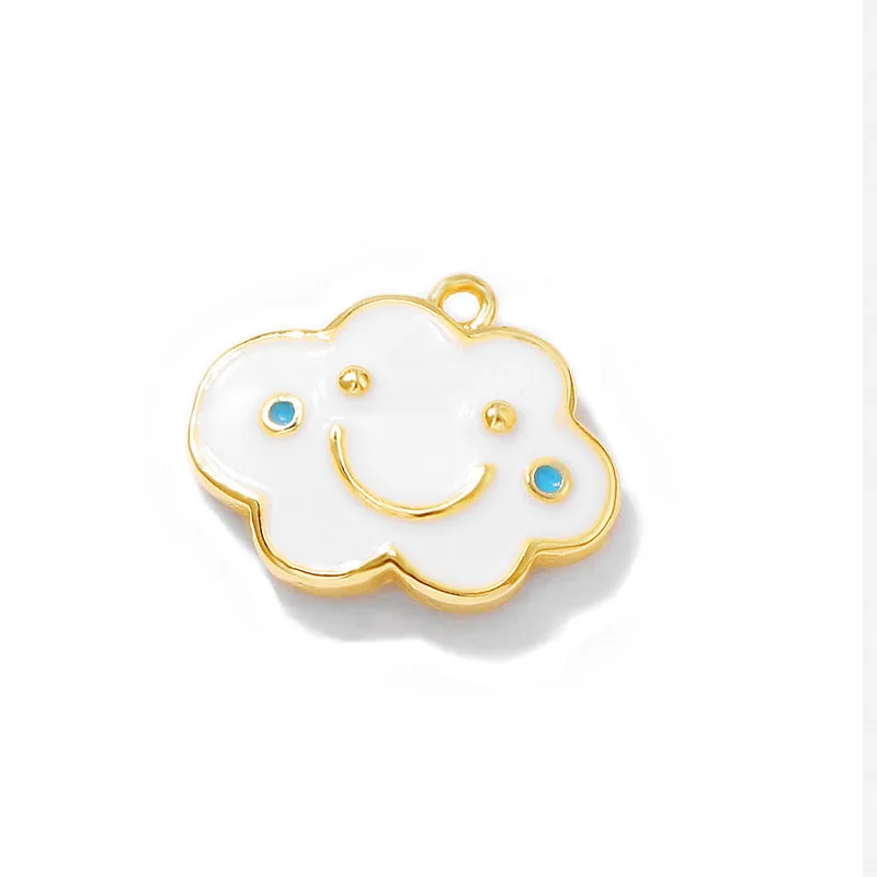 Оптовая продажа с фабрики золотой цвет латунь капающее масло облака подвески