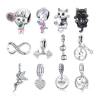 Женский браслет для фитнеса из серебра 925 пробы