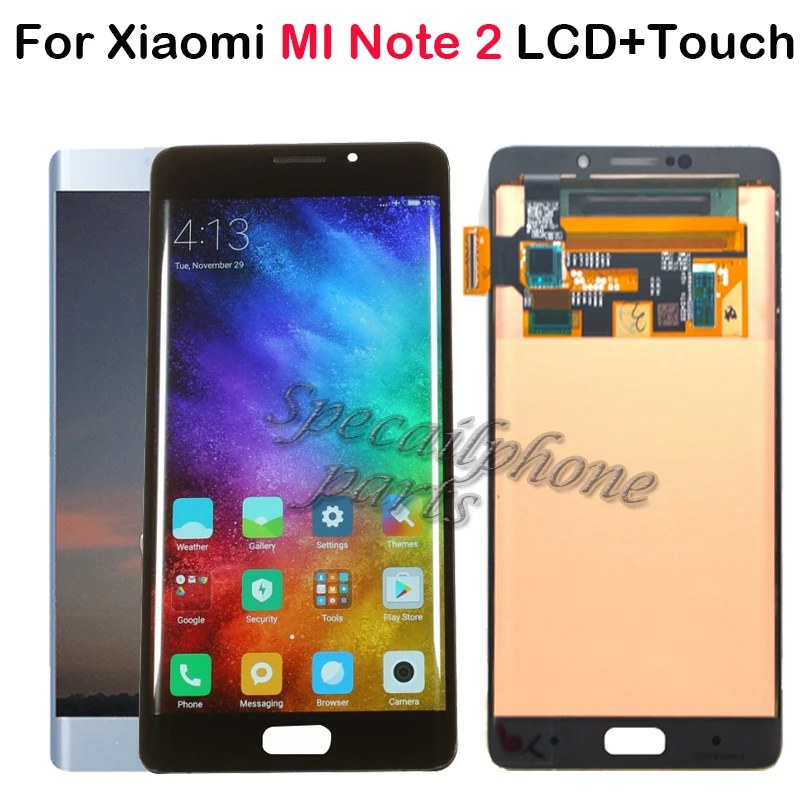 ЖК дисплей AMOLED 5 7 дюйма для Xiaomi Mi Note2 Note 2 Special Edition сенсорный экран с дигитайзером в